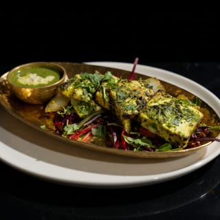 Coriander Pesto Paneer Tikka
